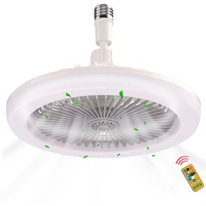 Imagem de Ventilador Teto Pequeno Silencioso C/ Lâmpada Led 30W E27
