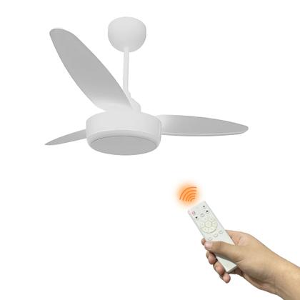 Imagem de Ventilador Teto Silent Inverter Luminária Led 18w + Controle
