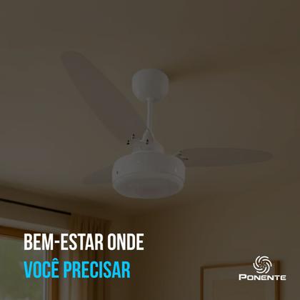 Imagem de Ventilador Teto Silent Led Cristal Inverter Controle Remoto