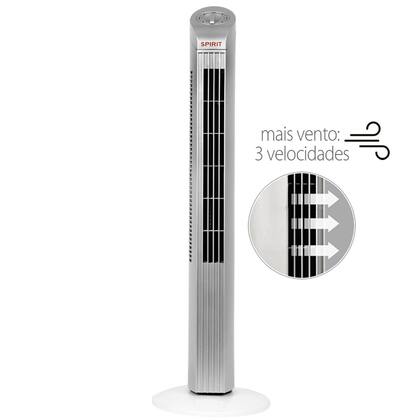 Imagem de Ventilador Torre Spirit Maxximos Elegant Ts700 Branco Prata 127V