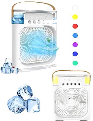 Imagem de Ventilador Umidificador Climatizador De Ar Portatil Led