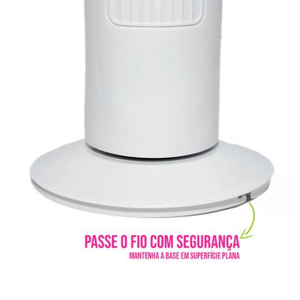 Imagem de Ventilador Vertical Compacto 03 Velocidades 40W Leve - Circulador de Ar