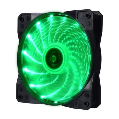 Imagem de Ventoinha Bluecase 120mm Led Verde Bf-23G Conector Molex 4 Pinos 77,6 CFM