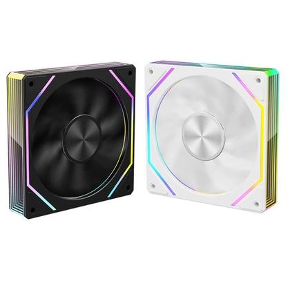 Imagem de Ventoinha De Resfriamento Para Gabinete De Computador 12CM ARGB Ice Whale IW-4MAX Prism 7PRO Espelho