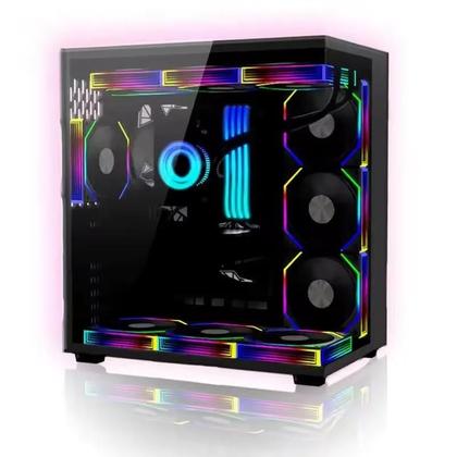 Imagem de Ventoinha De Resfriamento Para Gabinete De Computador 12CM ARGB Ice Whale IW-4MAX Prism 7PRO Espelho