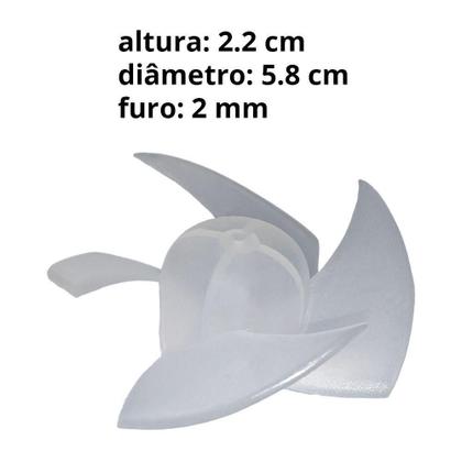 Imagem de ventoinha hélice para secador de cabelo Gama.