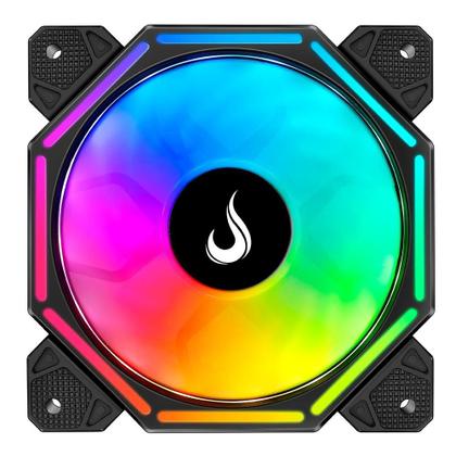 Imagem de Ventoinha Rise Mode Hex Turbine PWM, 120mm, ARGB, Preto - RM-H-ARGB-TOR-B