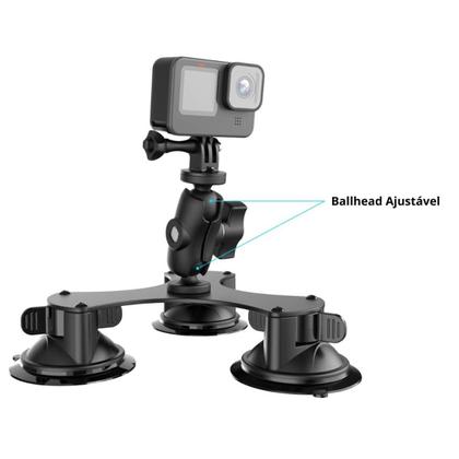 Imagem de Ventosa Tripla para GoPro e Câmeras semelhante