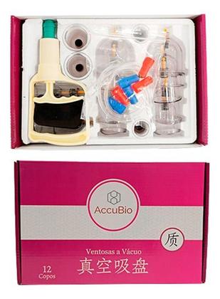 Imagem de Ventosa Ventosaterapia Massoterapia Com Bomba Kit Com 12