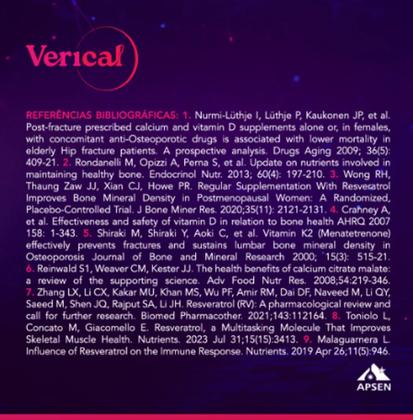 Imagem de Verical resveratrol kit c/2 cxs c/60 cprs cada + cálcio ossos fortes + vitamina d3 + k2 + manésio