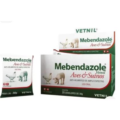 Imagem de Vermifugo Mebendazole Aves e Suinos Porcos Galinhas Sachê 30grs