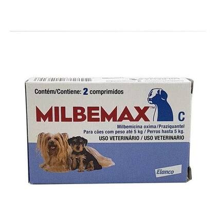 Imagem de Vermífugo Milbemax C P/ Cães Até 5kg - 2 Comprimidos