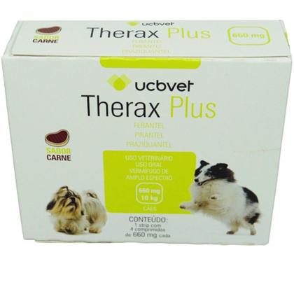 Imagem de Vermífugo Therax Plus 660mg C/4 comp. UCBVET