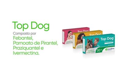 Imagem de Vermífugo Top Dog para Cães 10 kg 4 Comprimidos