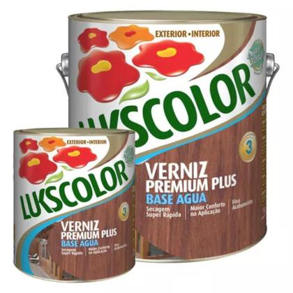 Imagem de Verniz Base Água Madeira Cores 900ml Lukscolor Móveis 1/4