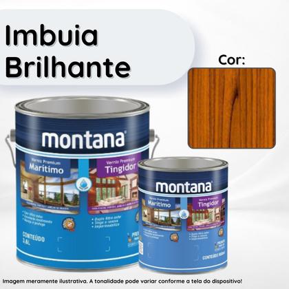 Imagem de Verniz Base Água Tingidor Imbuia Brilhante 3,6L Montana Secagem Rápida e Baixo Odor