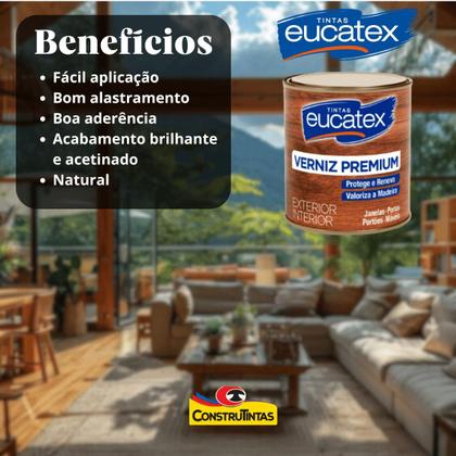 Imagem de Verniz Brilhante Natural Marítimo 225ml - Eucatex