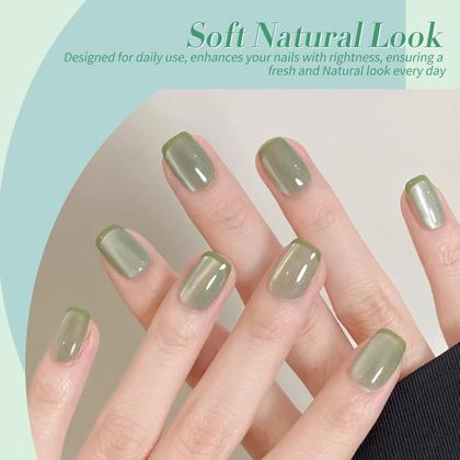 Imagem de Verniz de unhas em gel Born Pretty Green Jelly Transparent 6 cores