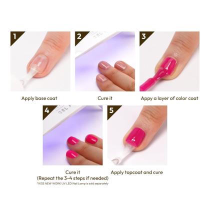 Imagem de Verniz de Unhas KISS NEW YORK Gel Soak Off UV LED 10ml - Edição Rudolph