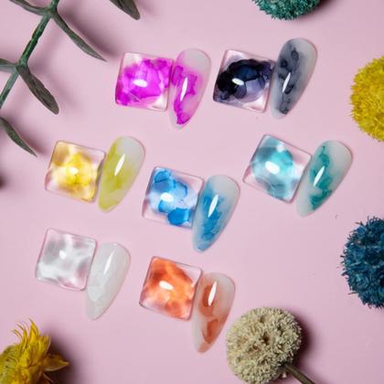 Imagem de Verniz de unhas MIZHSE Blooming Gel Blossom Marble 10 mL 8 cores