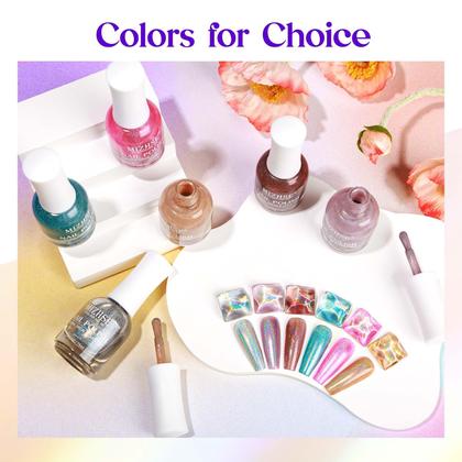Imagem de Verniz de Unhas MIZHSE Holográfico Prata com Glitter - 15ml