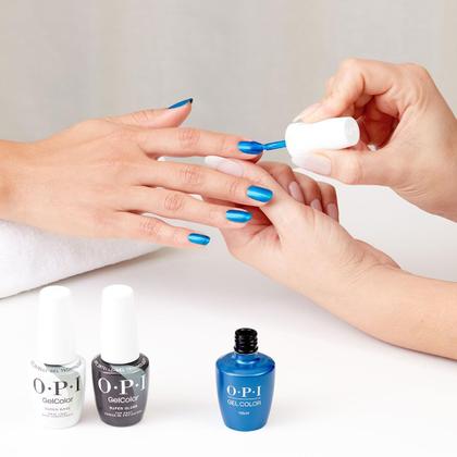 Imagem de Verniz de unhas OPI GelColor Y2Slay Metálico Azul Brilhante