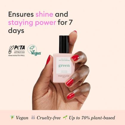 Imagem de Verniz de unhas Top Coat Manucurist Green Sunshine 15mL Vegan