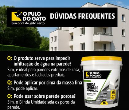 Imagem de Verniz Hidrofugante Blinda Umidade 18l Pulo Do Gato Acabamento Semi Brilho
