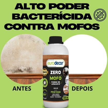 Imagem de Verniz incolor Anti Mofo Para Parede Teto de Banheiro Ação Bactericida Zero Mofo Eurodecor