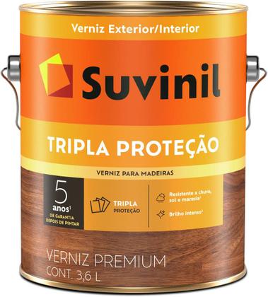 Imagem de Verniz Madeira Tripla Proteção Suvinil 3,6l  3 Filtro Solar
