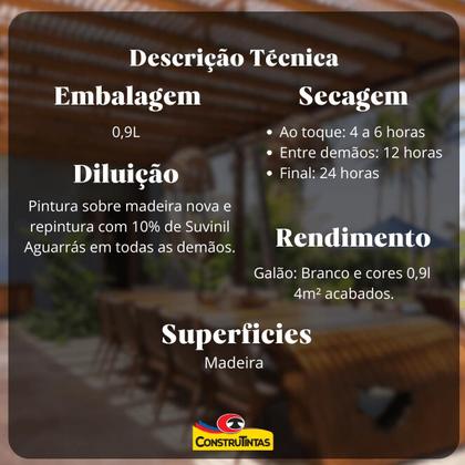 Imagem de Verniz Maritimo Brilhante Natural 900ml Suvinil - 04325