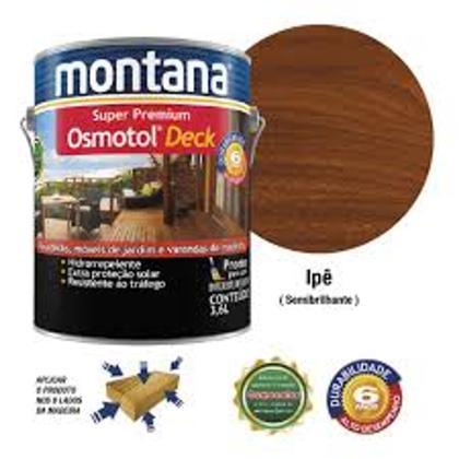 Imagem de Verniz para Deck Super Premium Ipê Semi Brilhante Osmotol 3,6L Montana Madeira