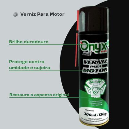 Imagem de Verniz Para Motor Spray Onyx Plus 300Ml Brilho Proteção