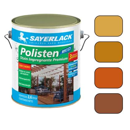 Imagem de Verniz Polisten Base Água Acqua Eco 3,6lt Sayerlack Cores