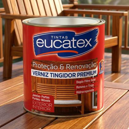 Imagem de Verniz Premium Eucatex Para Madeira Mogno Brilhante 3,6L