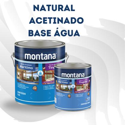 Imagem de Verniz Premium Marítimo Base Água Natural Acetinado 900ml Montana