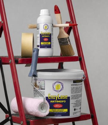 Imagem de Verniz preventivo Enzylase Antimofo acrilico aquoso 1L antifungico para Madeira Gesso Alvenaria