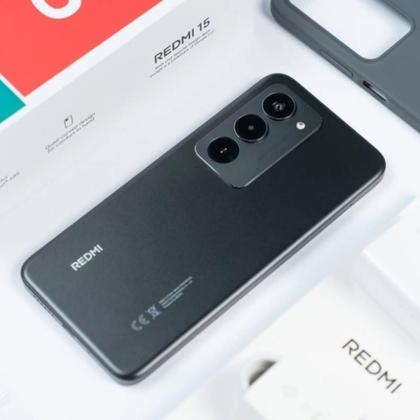 Versão Global Xiaomi Redmi 15 256GB 8GB Preto 4G e Reconhecimento