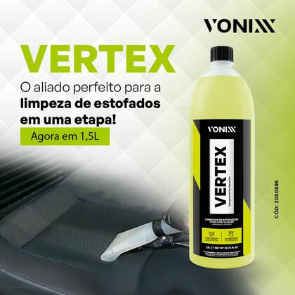 Imagem de Vertex 1.5L Vonixx Limpa Estofado Bactran Escova Bico