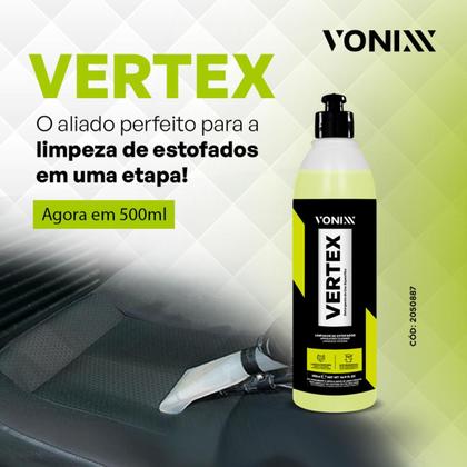 Imagem de Vertex 5L Vonixx Limpador de Estofados Sofa Bancos Carpetes Tapetes Automotivo Concentrado Bactran 1,5L Bocal Extratora Escova Drill Media Detailer