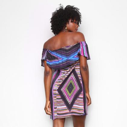 Imagem de Vestido Água Viva Curto Ombro A Ombro Tie Dye