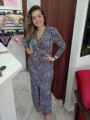 Imagem de vestido animal print