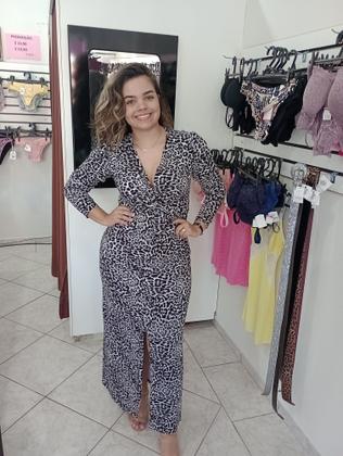Imagem de vestido animal print