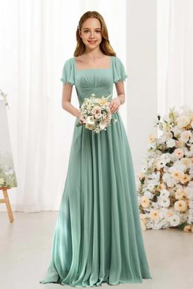 Imagem de Vestido Augday Chiffon Bodice Flower Girl verde oliva tamanho 16