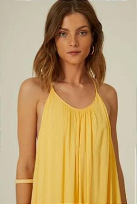 Imagem de Vestido babado franzido maria filó