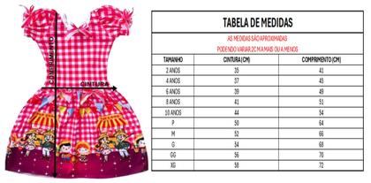 Imagem de Vestido bandeirinha caipira infantil - ideal para seu arraiá