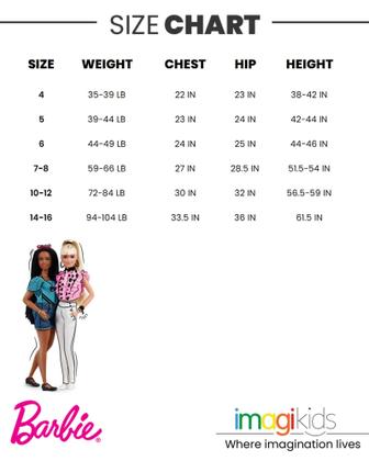 Imagem de Vestido Barbie Little Girls em tule rosa sem mangas tamanho 4