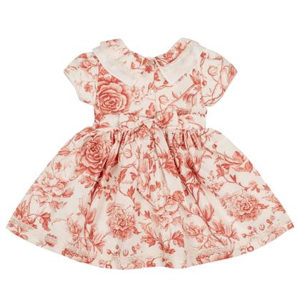 Imagem de Vestido Bebê Floral Algodão Festa Luxo Menina Papilloo