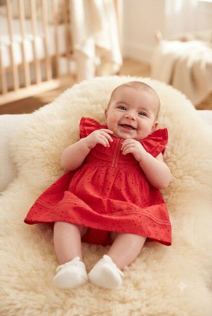 Imagem de Vestido Bebê Lesie Vermelho Natal Festa Papilloo