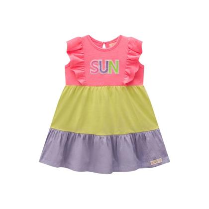 Imagem de Vestido Bebê Menina em Meia Malha Colorido - Kukiê